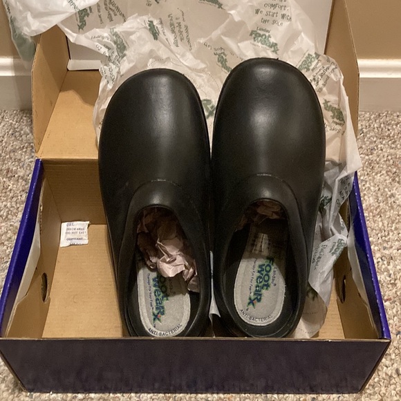 LANDAU “FOOTWEARx” Black NURSES SHOES w/ Antibacterial Lining; NIB Size W5/ M4 - Picture 7 of 14